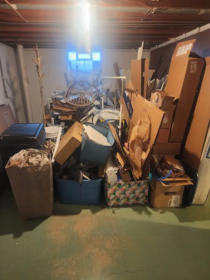 Roll-off dumpster container at job site for Yard Waste Dumpster Rental in Westlake